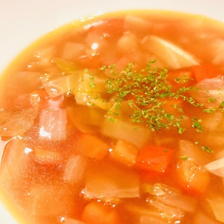 ケチャップ使用♡野菜が摂れるスープ